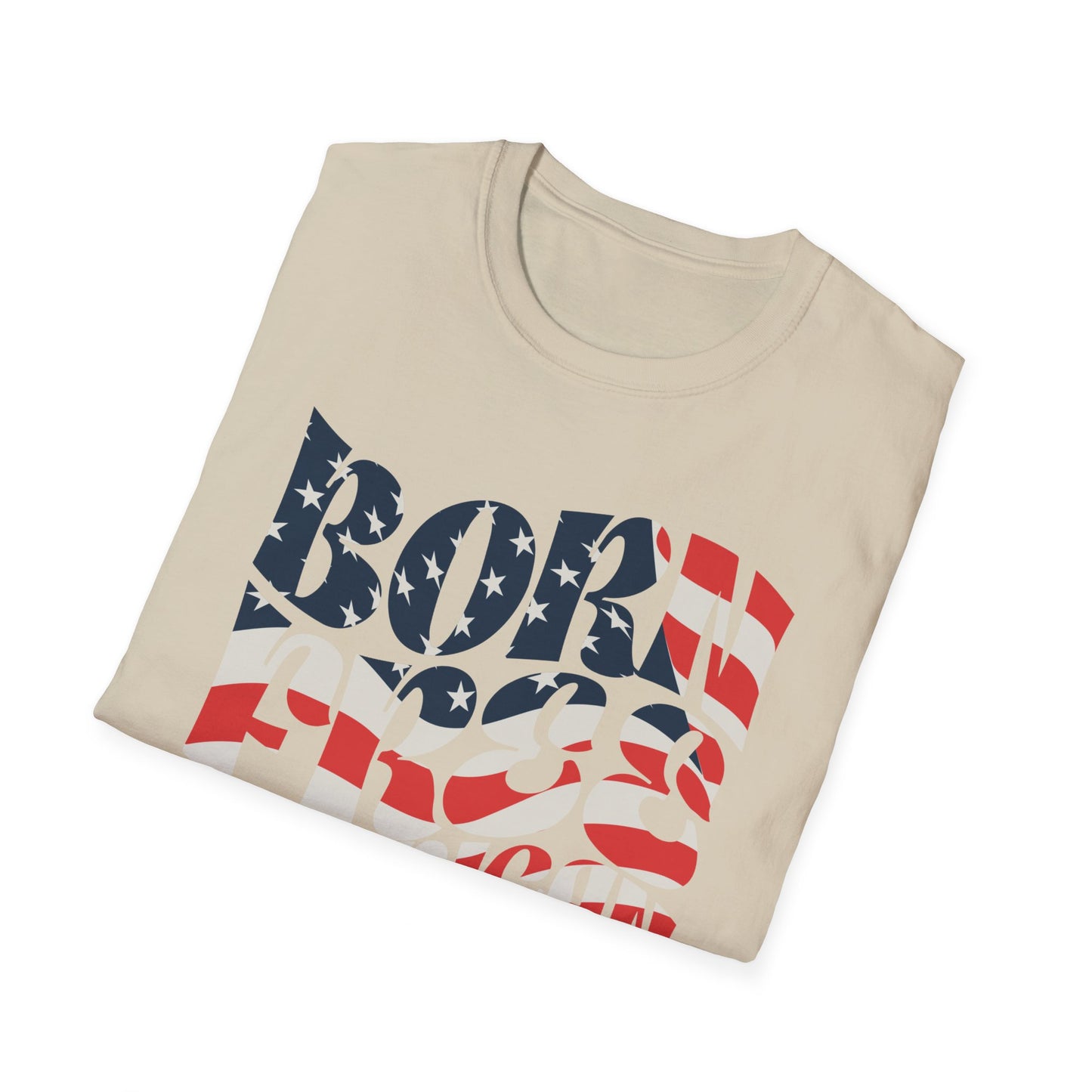 Born Free American Patriot Softstyle T-Shirt