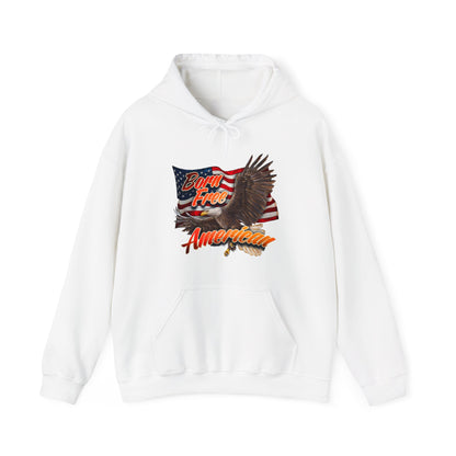 Born Free American Flag - Hooded Sweatshirt