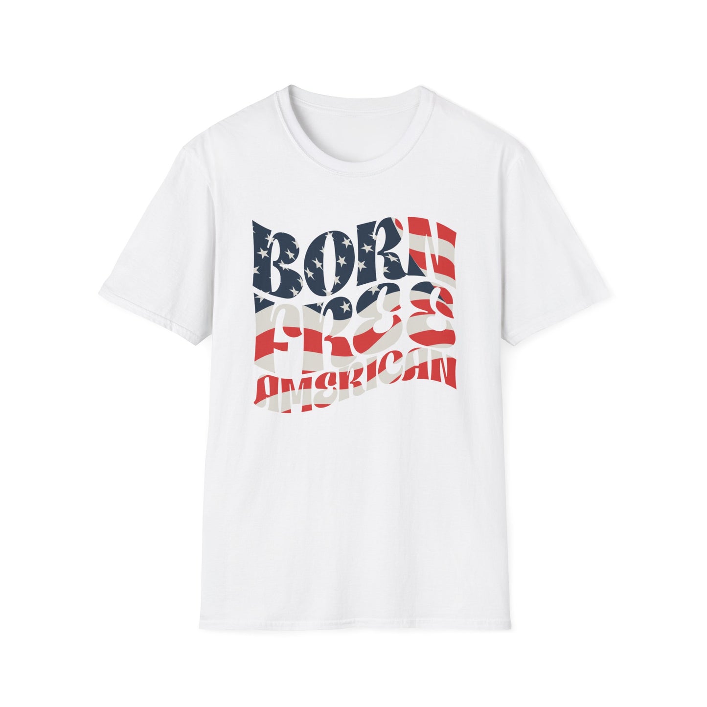 Born Free American Patriot Softstyle T-Shirt