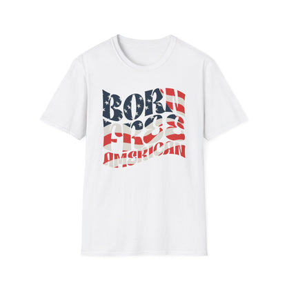 Born Free American Patriot Softstyle T-Shirt