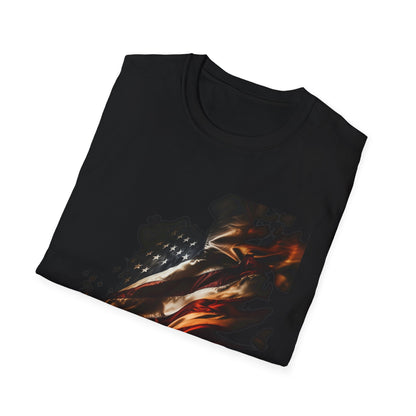 America is Burning - Softstyle T-Shirt