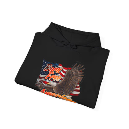 Born Free American Flag - Hooded Sweatshirt