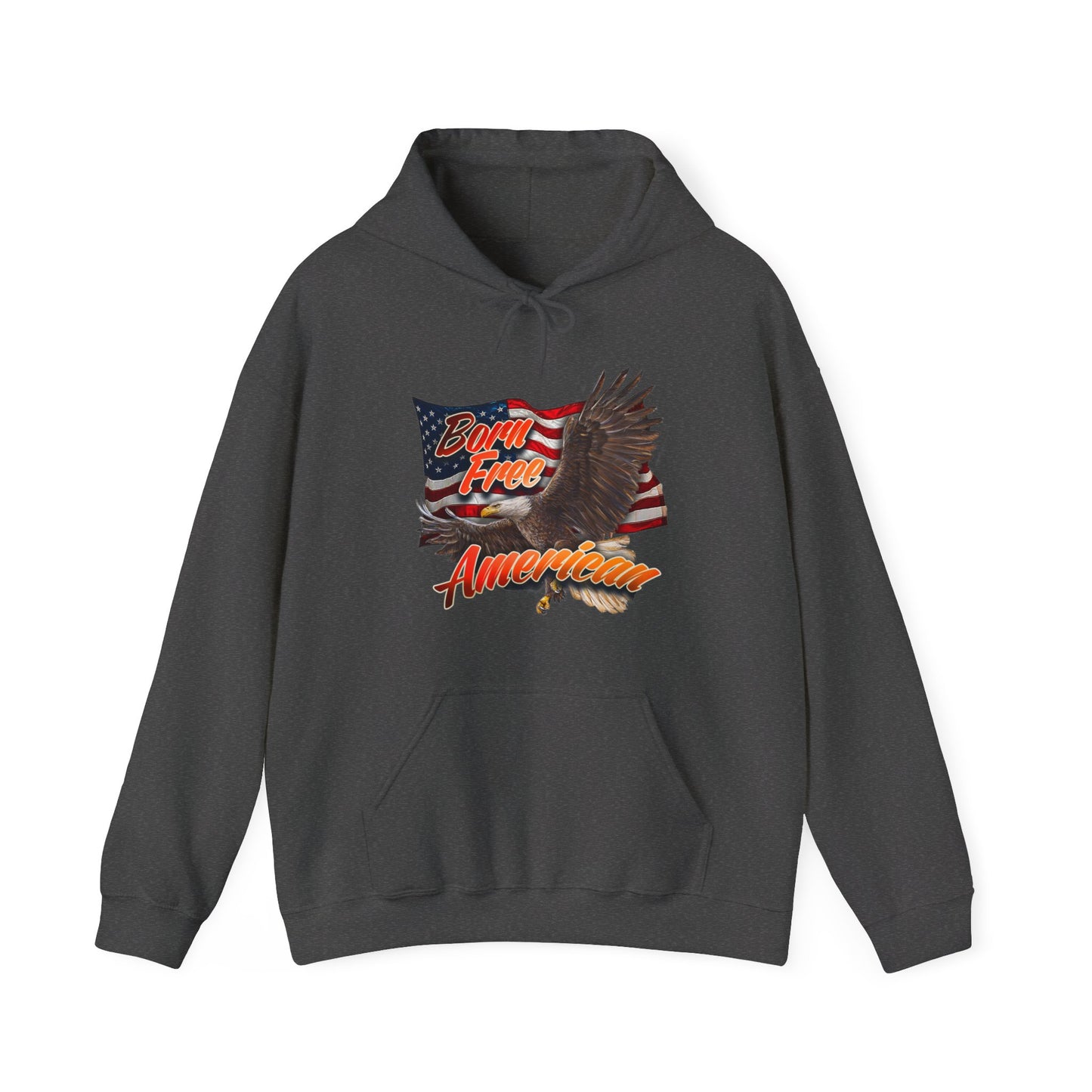 Born Free American Flag - Hooded Sweatshirt